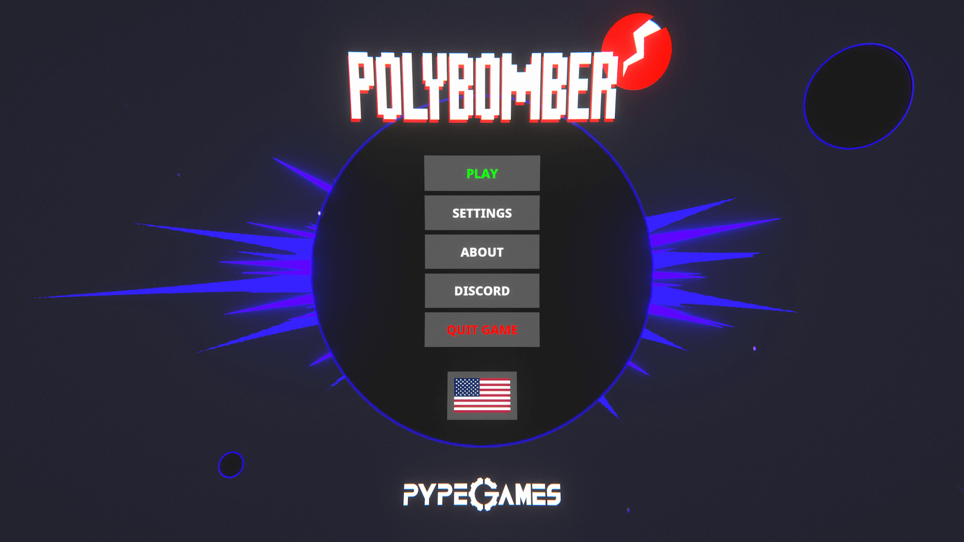 Polybomber Title Screen