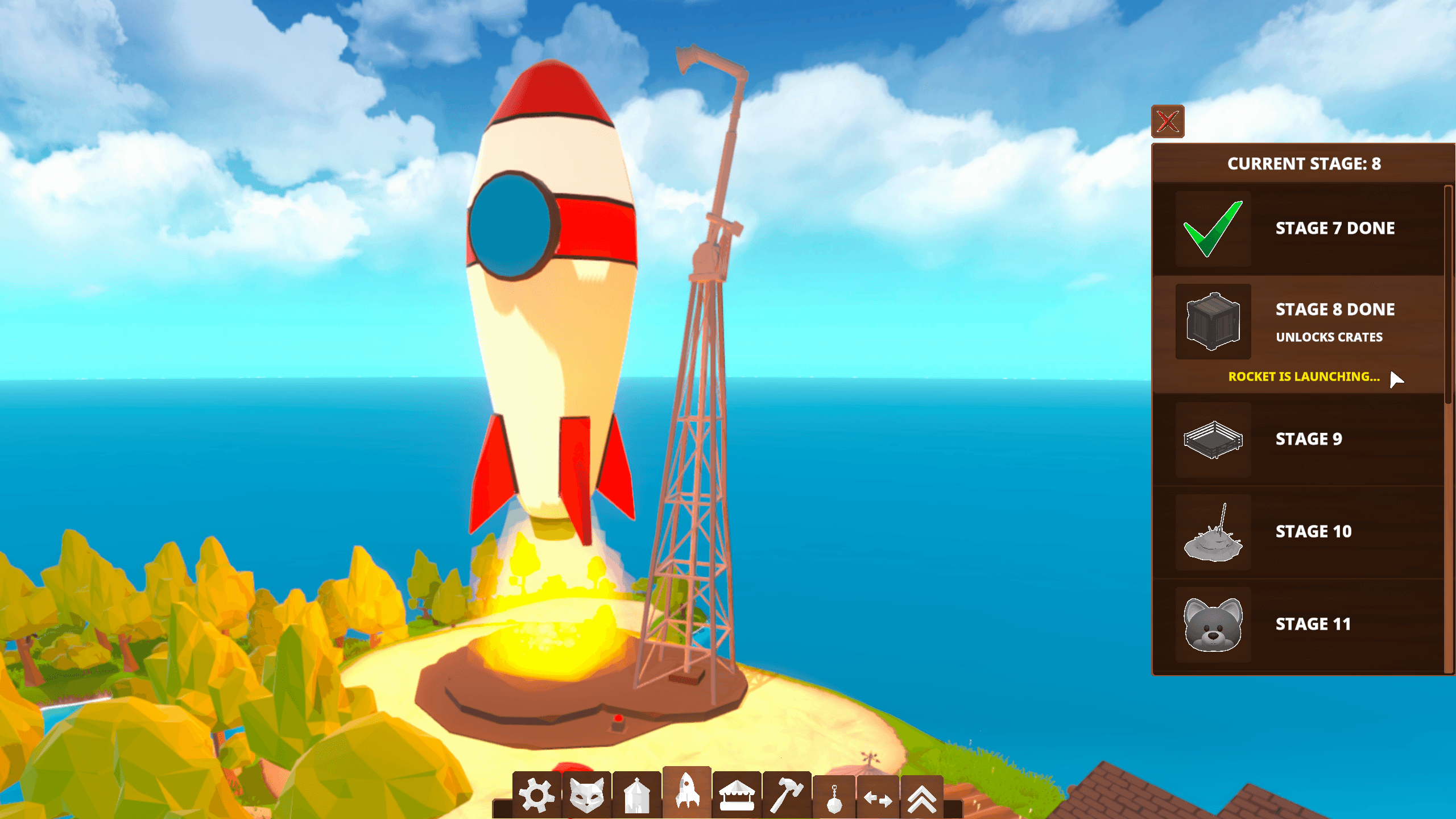 Animal Clicking Rocket Launch